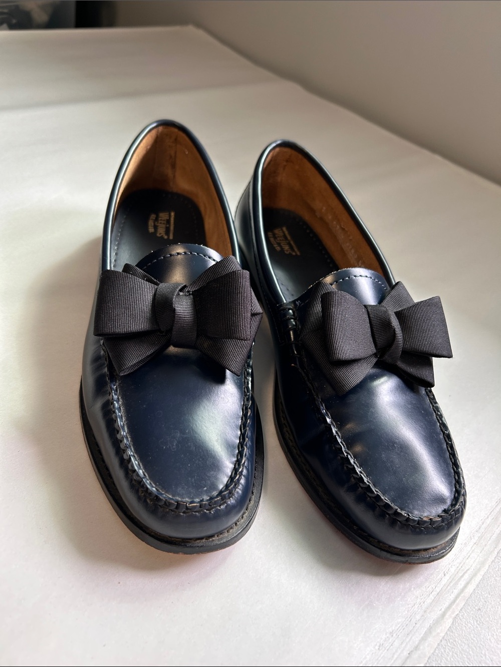 G. H. Bass Weejuns Leather Lillian Bow Loafers